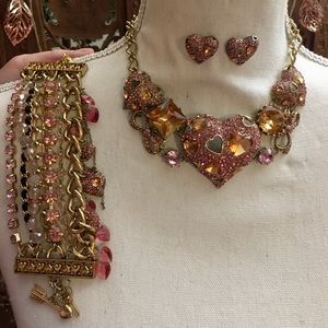 Betsy Johnson 3-piece Heart set